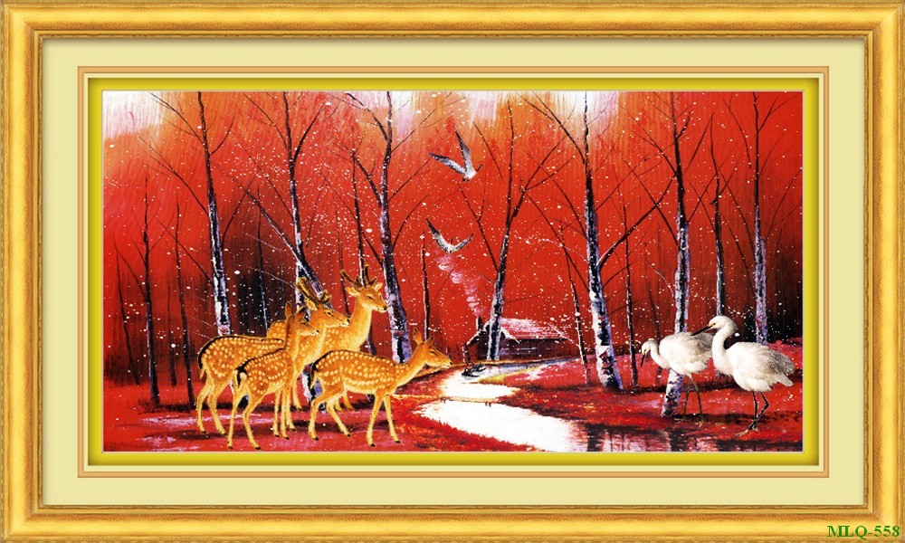 Tranh sơn dầu làng quê MLQ-558